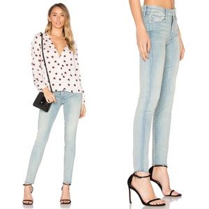 MOTHER Jeans The Looker Ankle Fray in Wink Faded